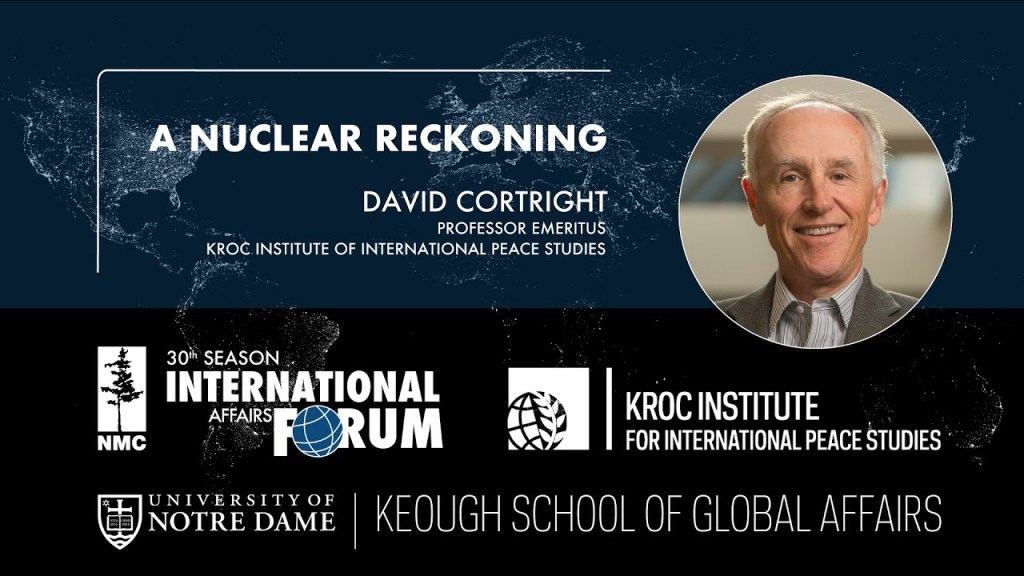 A Nuclear Reckoning: Keynote Address at Uppsala&nbsp;University